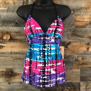 Mudd Bathing Suit Long Top - Bright Colors